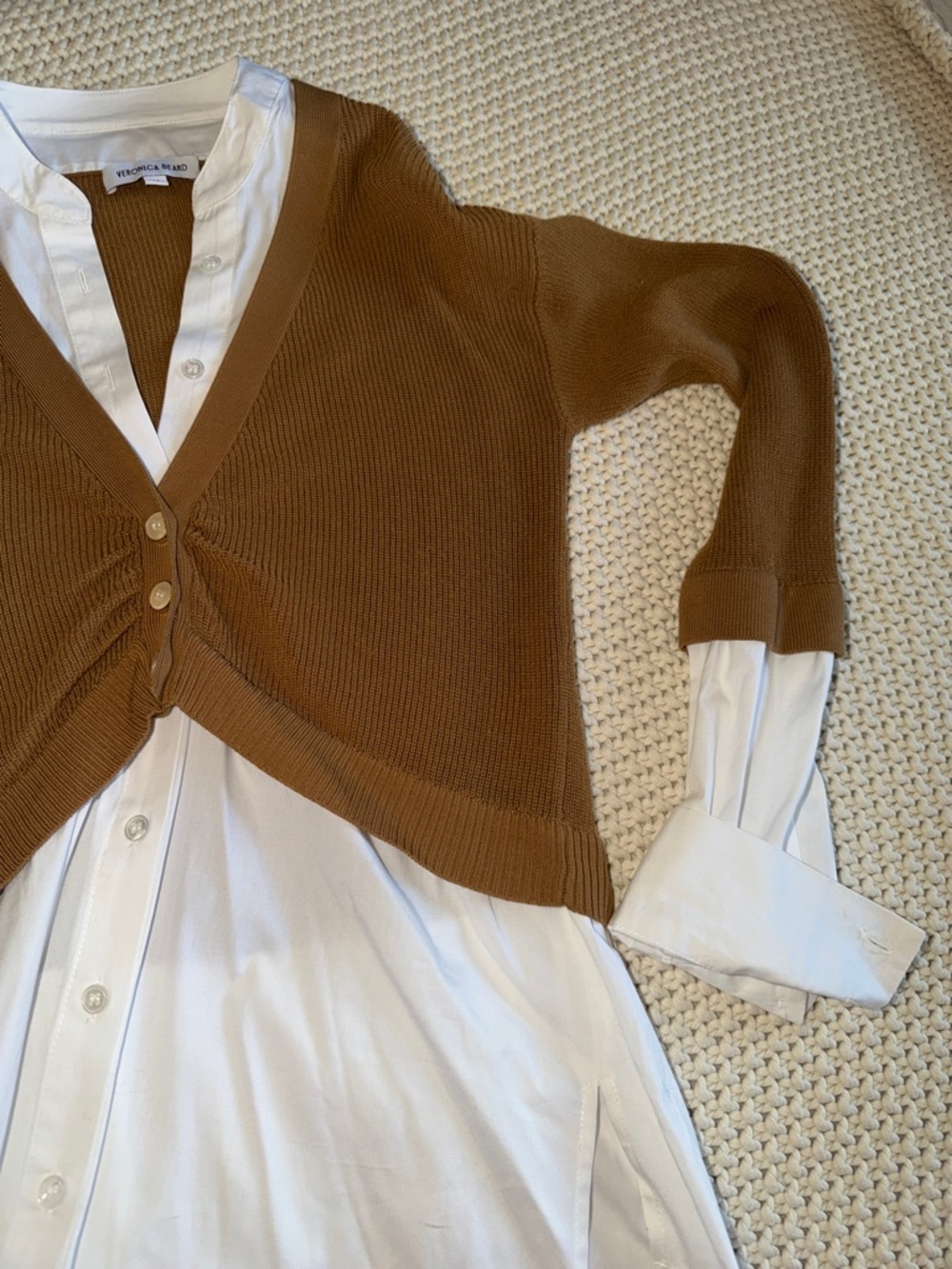 Veronica Beard Leonora’s Blouse-Camel - Picture 6 of 10